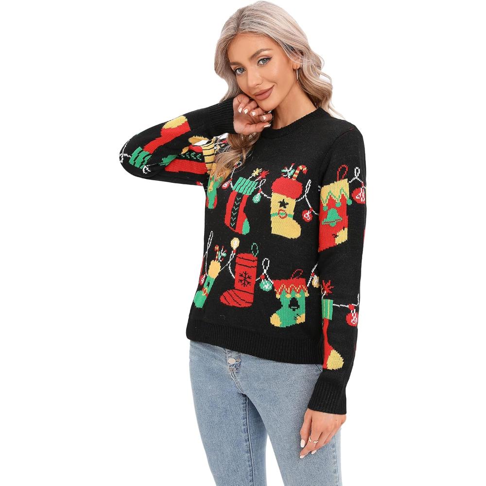 Joyful Knitted Sweater For Holiday Celebrations-Cozy Knit Sets