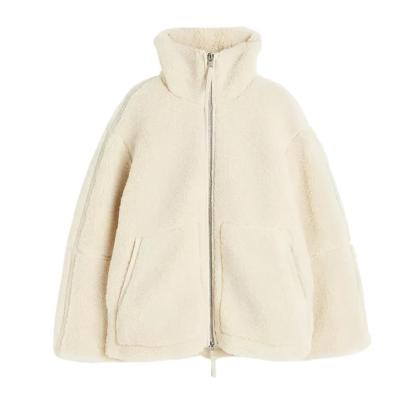 Sherpa Zippered Jacket With Pockets-Cozy Knit Sets