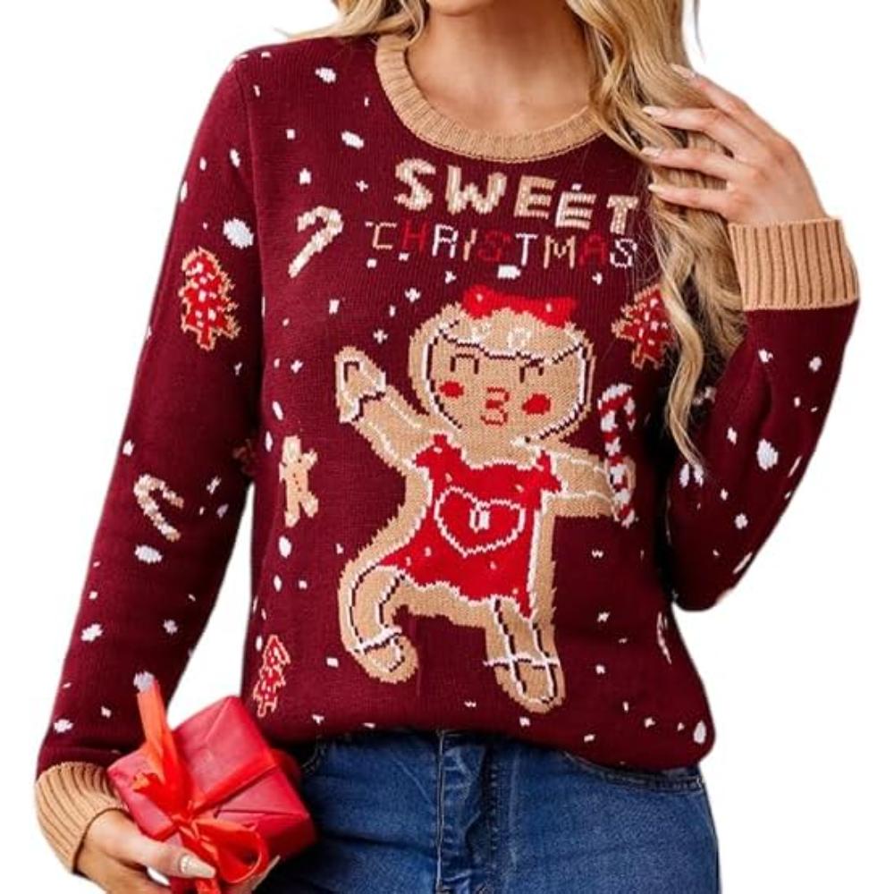 Joyful Knitted Sweater For Holiday Celebrations-Cozy Knit Sets