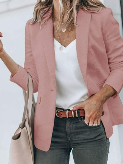 Front Long Sleeve Jacket-Cozy Knit Sets