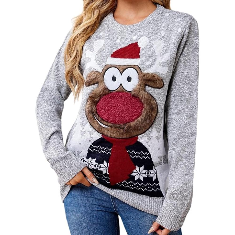 Joyful Knitted Sweater For Holiday Celebrations-Cozy Knit Sets