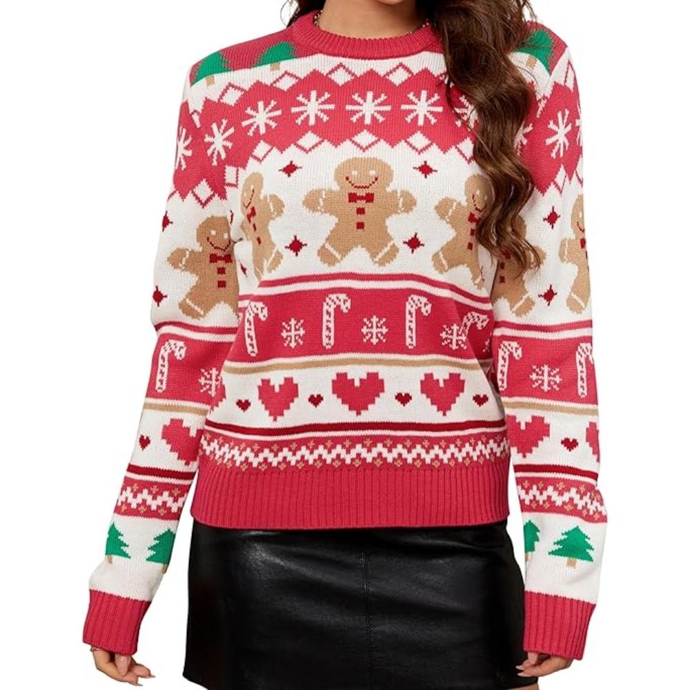 Joyful Knitted Sweater For Holiday Celebrations-Cozy Knit Sets