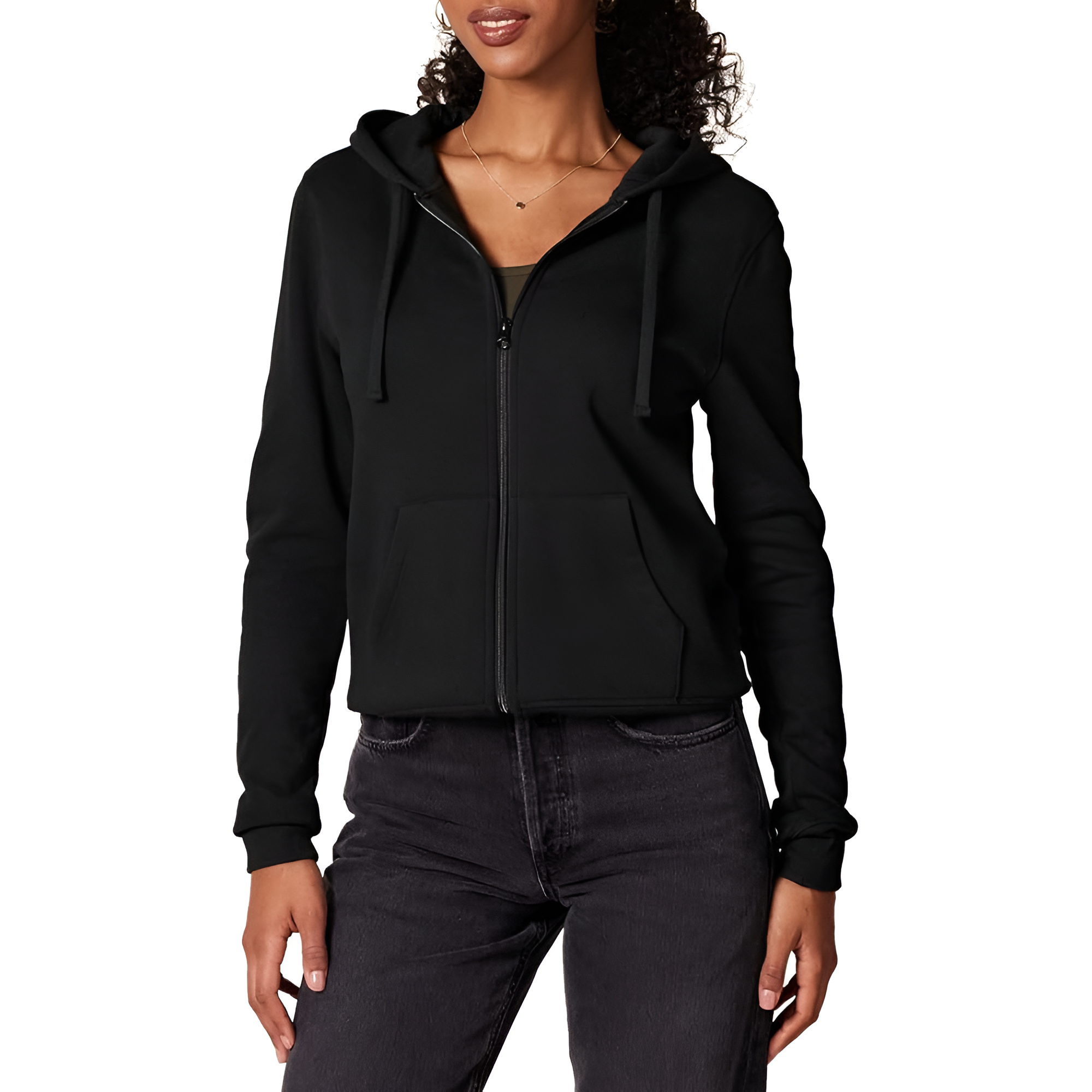 Full Zip Fleece Hoodie For Women