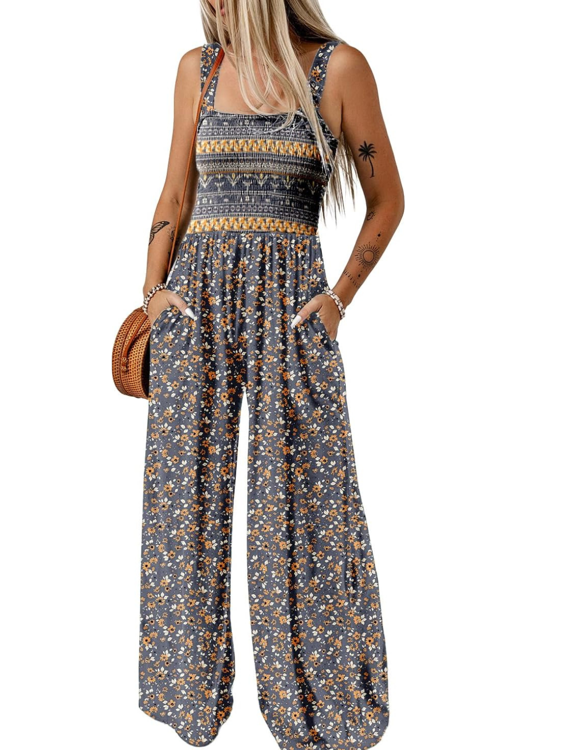 Casual Loose Sleeveless Jumpsuits-Cozy Knit Sets