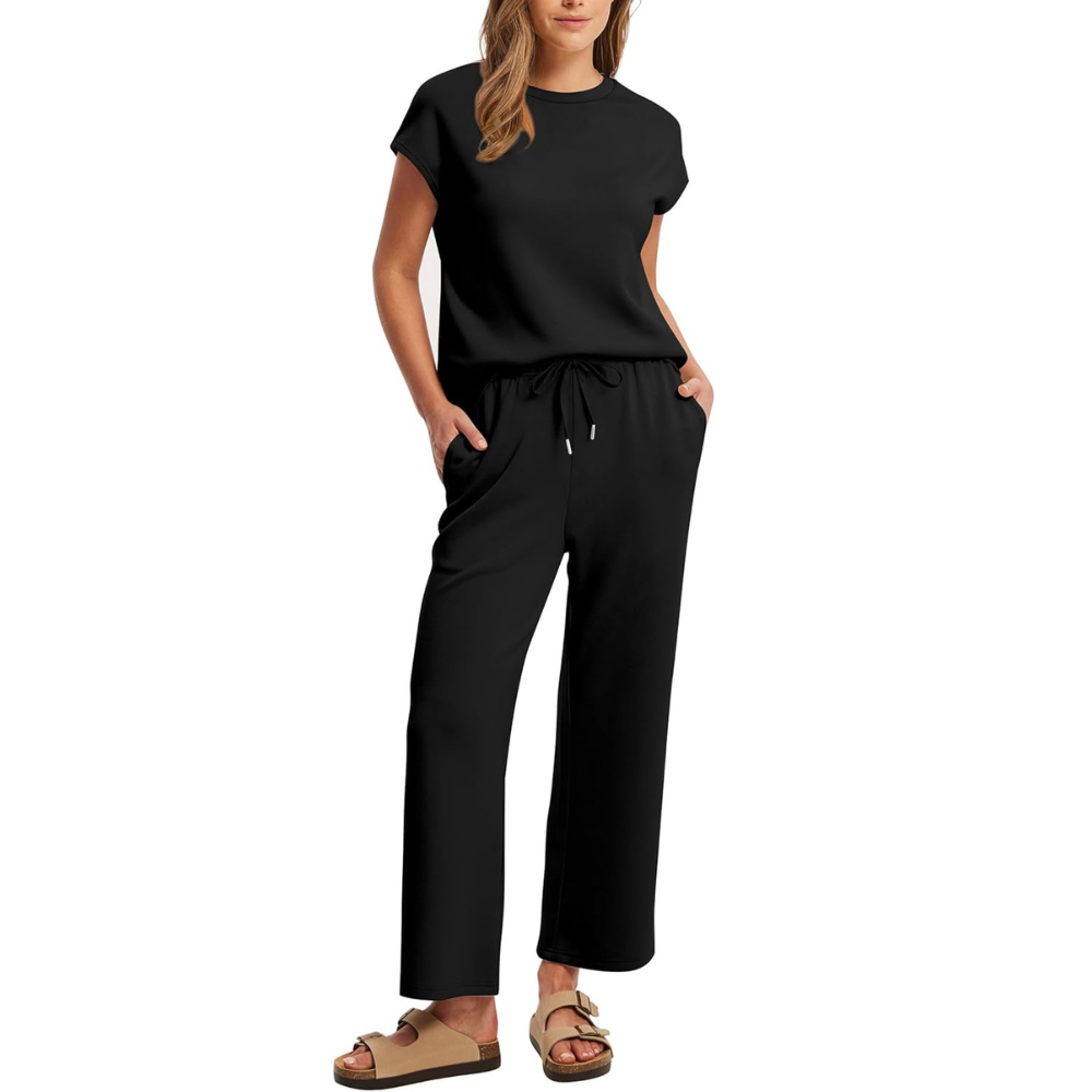 Two Piece Summer Vacation Lounge Matching Set Outfit