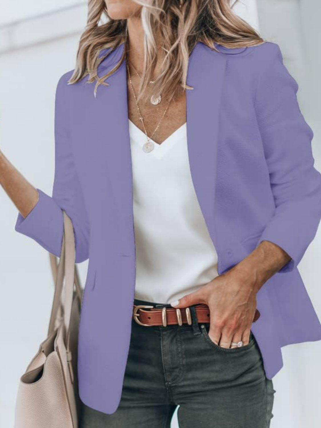 Casual Long Sleeve Jacket-Cozy Knit Sets