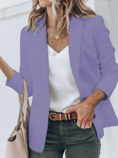 Casual Long Sleeve Jacket-Cozy Knit Sets