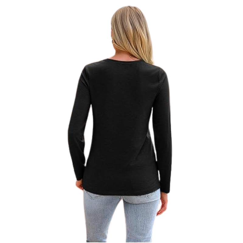 Women’s Plus Size Long Sleeve Crewneck Casual Basic Fall Spring Top