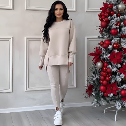 Women Printed Hoodie And Leggings Set