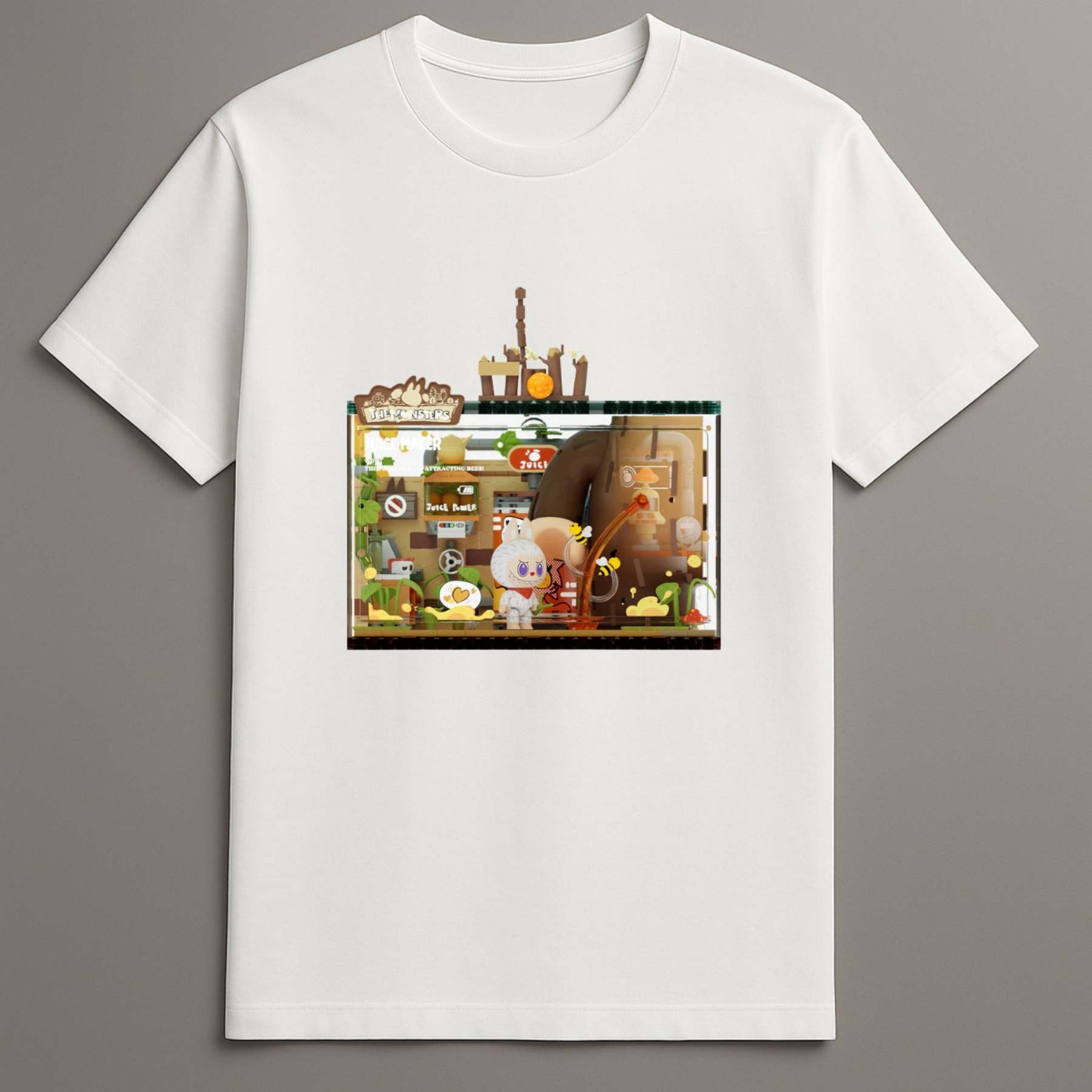 Labubu Virgo Bunny T-Shirt Zodiac Character Graphic in Robe