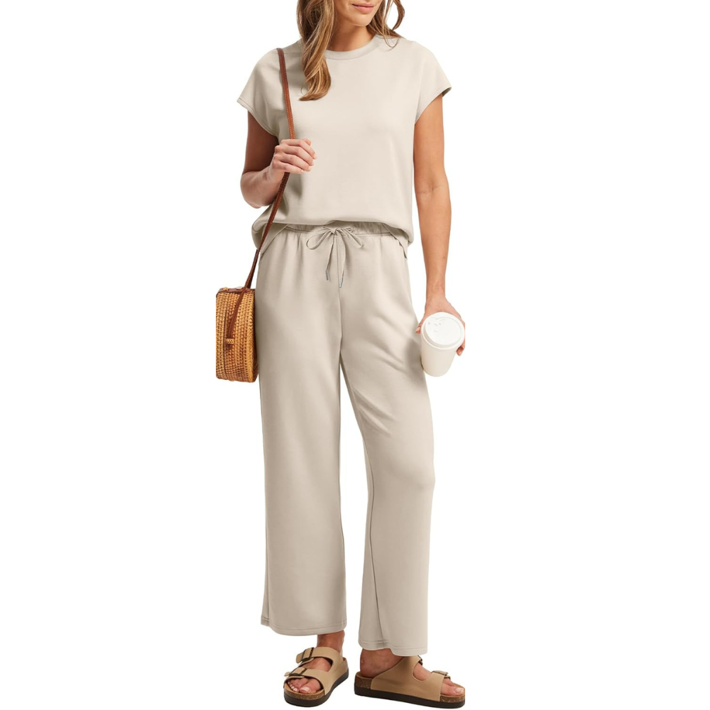 Two Piece Summer Vacation Lounge Matching Set Outfit
