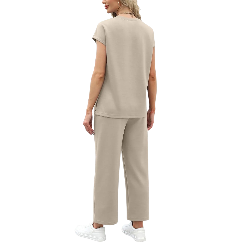 Womens Summer Spring Cap Sleeve Lounge Matching Sets
