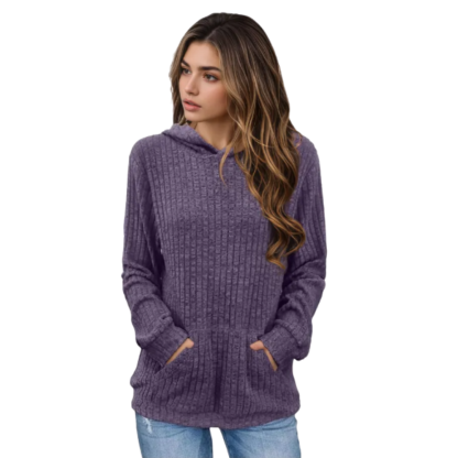 Hoodie With Long Sleeves And Kangaroo Pocket