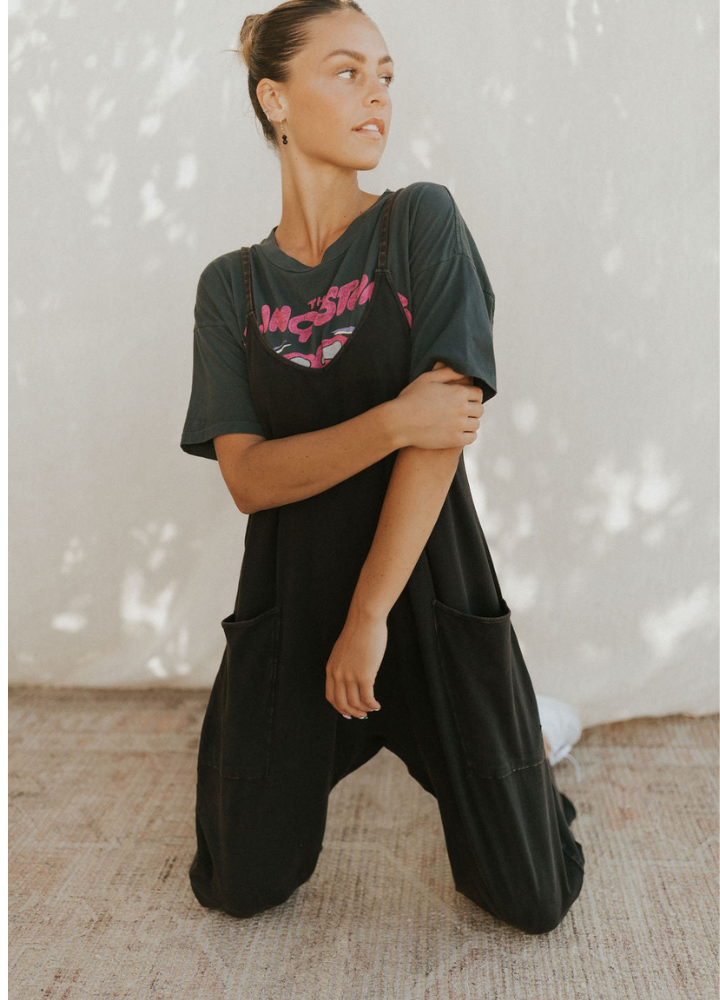 Womens Casual Wide-Leg Jumpsuit-Cozy Knit Sets