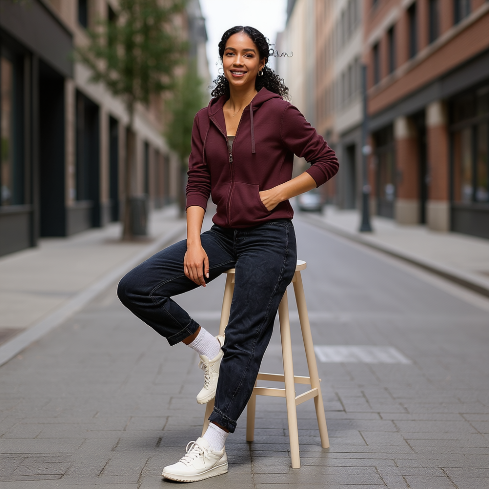 Women Fleece Full Zip Hoodie