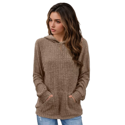 Hoodie With Long Sleeves And Kangaroo Pocket