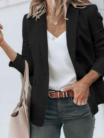 Casual Long Sleeve Jacket-Cozy Knit Sets