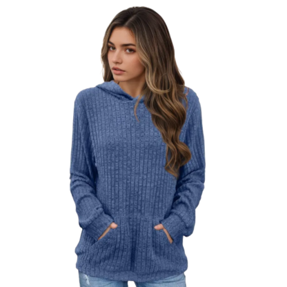 Hoodie With Long Sleeves And Kangaroo Pocket