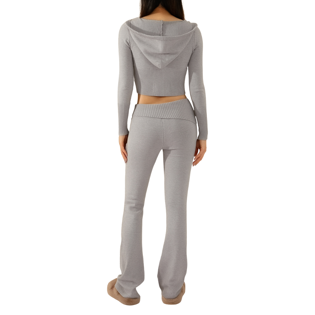 Cozy Ribbed Two Piece Set For Women 