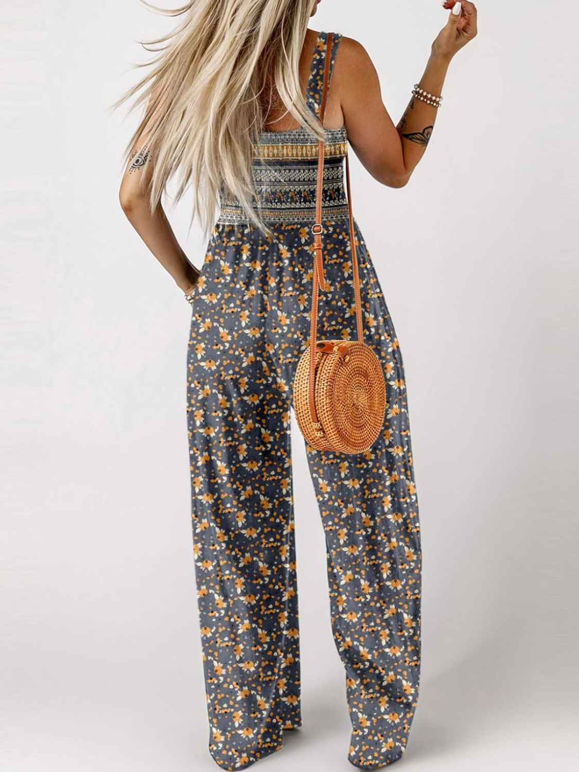 Casual Loose Sleeveless Jumpsuits-Cozy Knit Sets