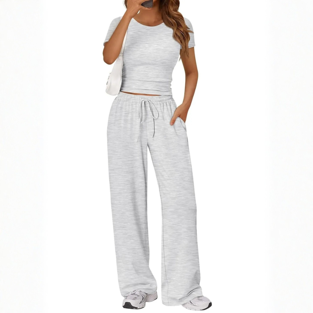 Womens Travel Sweat Set Two Piece Matching Lounge Outfit