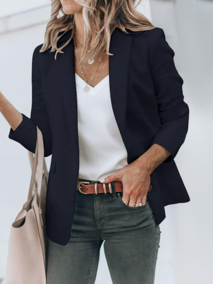 Front Long Sleeve Jacket-Cozy Knit Sets