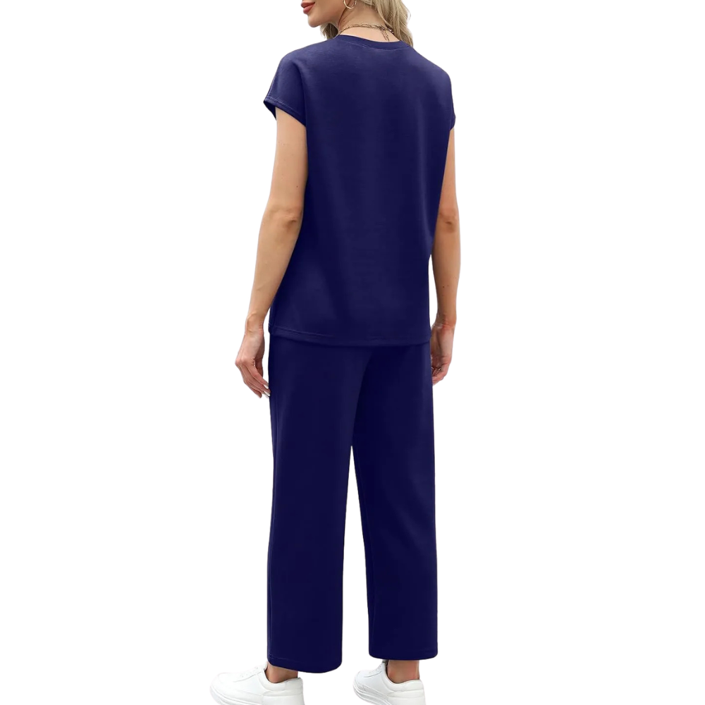 Womens Summer Spring Cap Sleeve Lounge Matching Sets