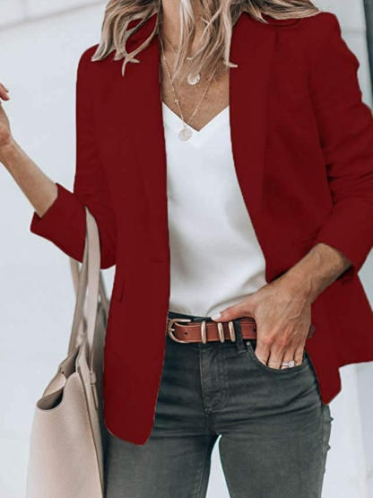 Front Long Sleeve Jacket-Cozy Knit Sets