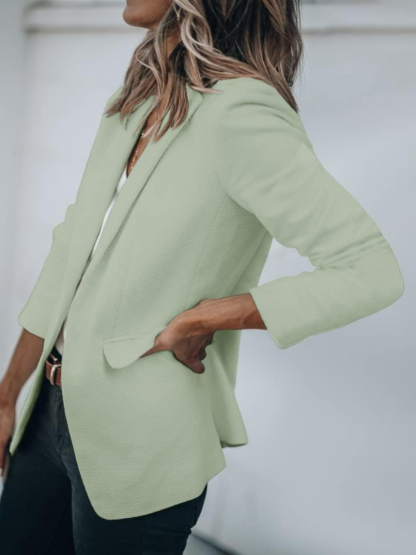 Front Long Sleeve Jacket-Cozy Knit Sets