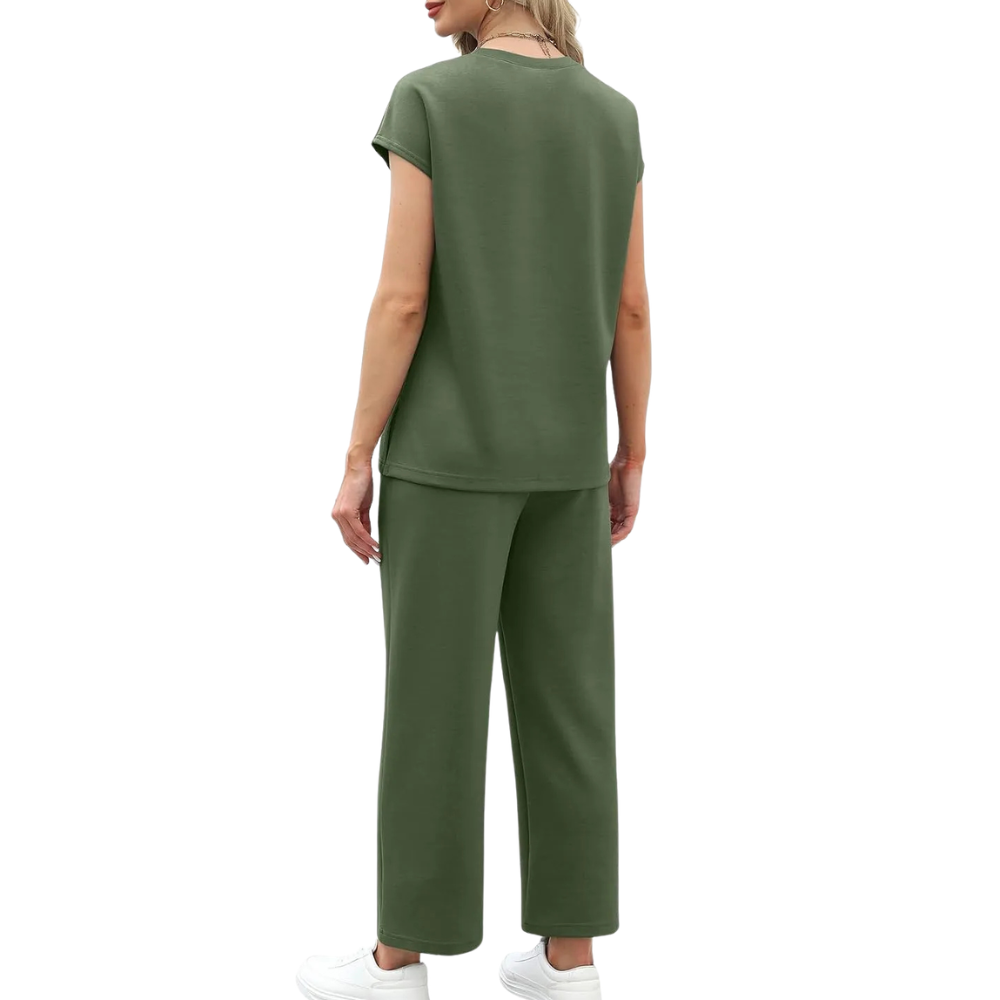 Womens Summer Spring Cap Sleeve Lounge Matching Sets
