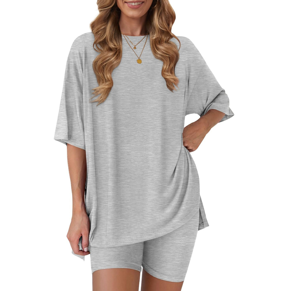 Two Piece Oversized Casual Lounge Set For Summer
