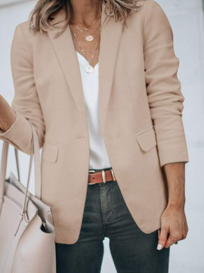 Front Long Sleeve Jacket-Cozy Knit Sets