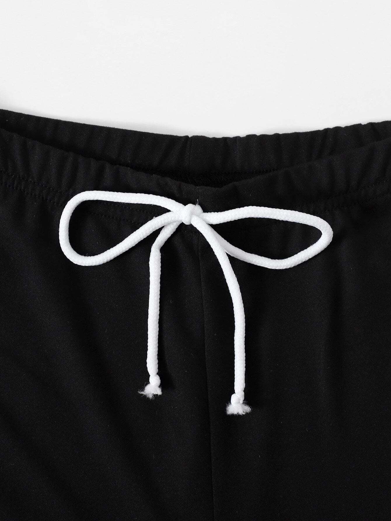 Striped Side Lounge Set-Cozy Knit Sets