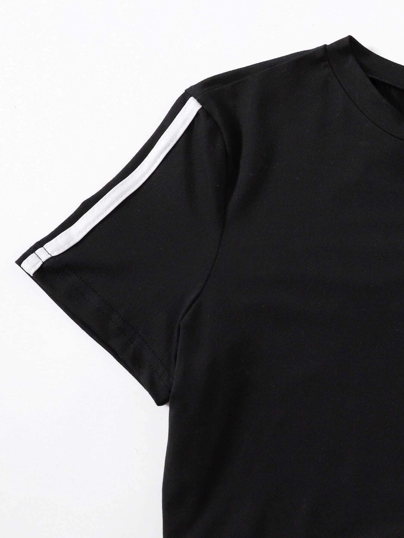 Striped Side Lounge Set-Cozy Knit Sets