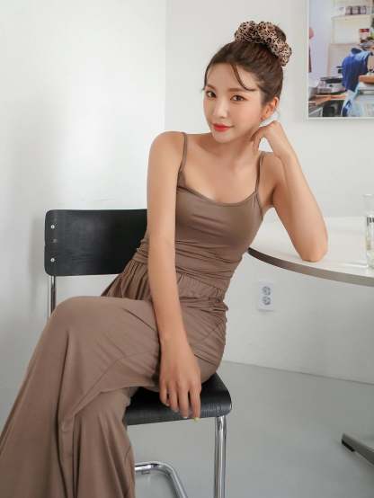 3 Pieces Solid Lounge Set-Cozy Knit Sets