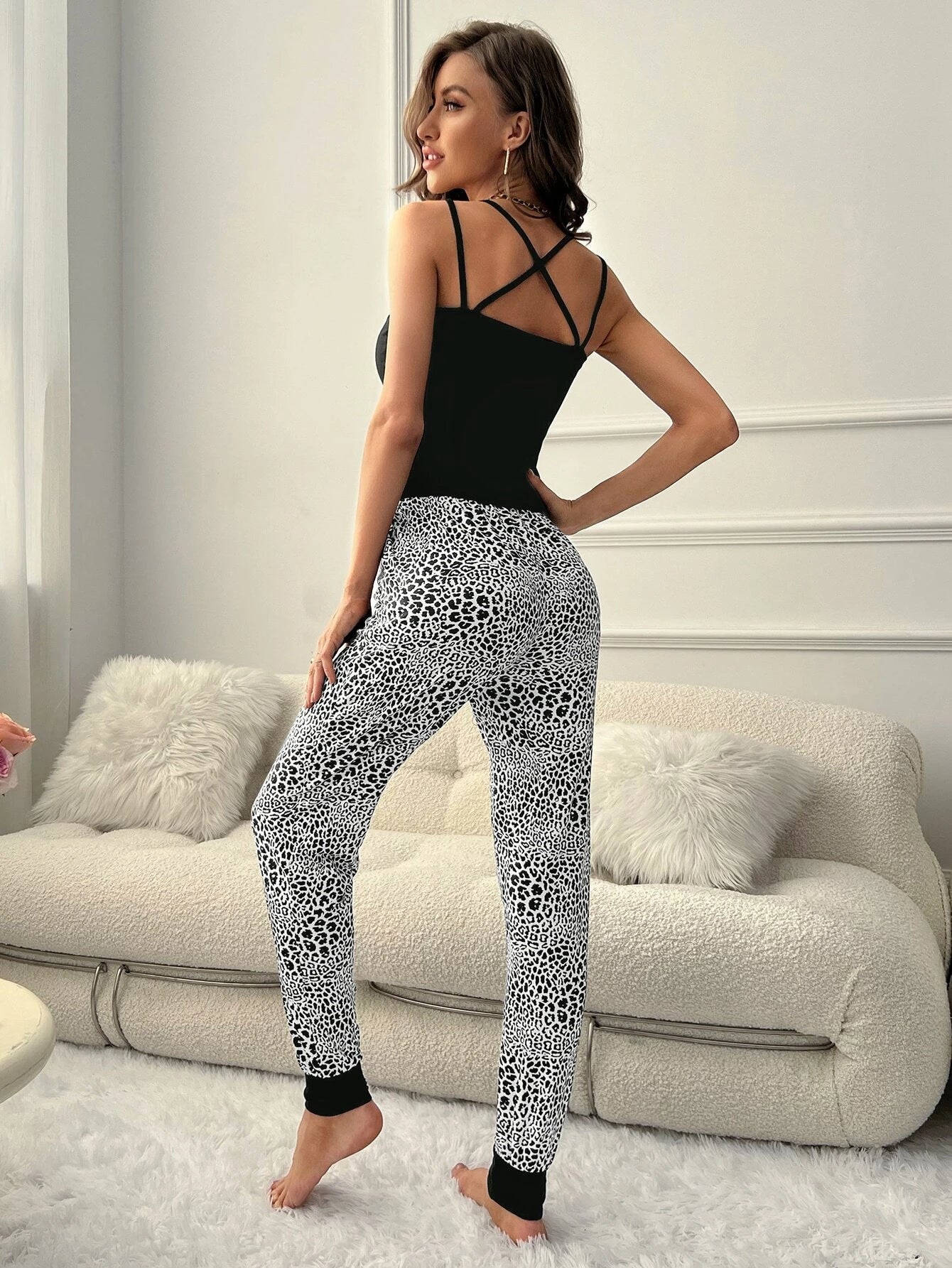 Knot Waist Lounge Set-Cozy Knit Sets