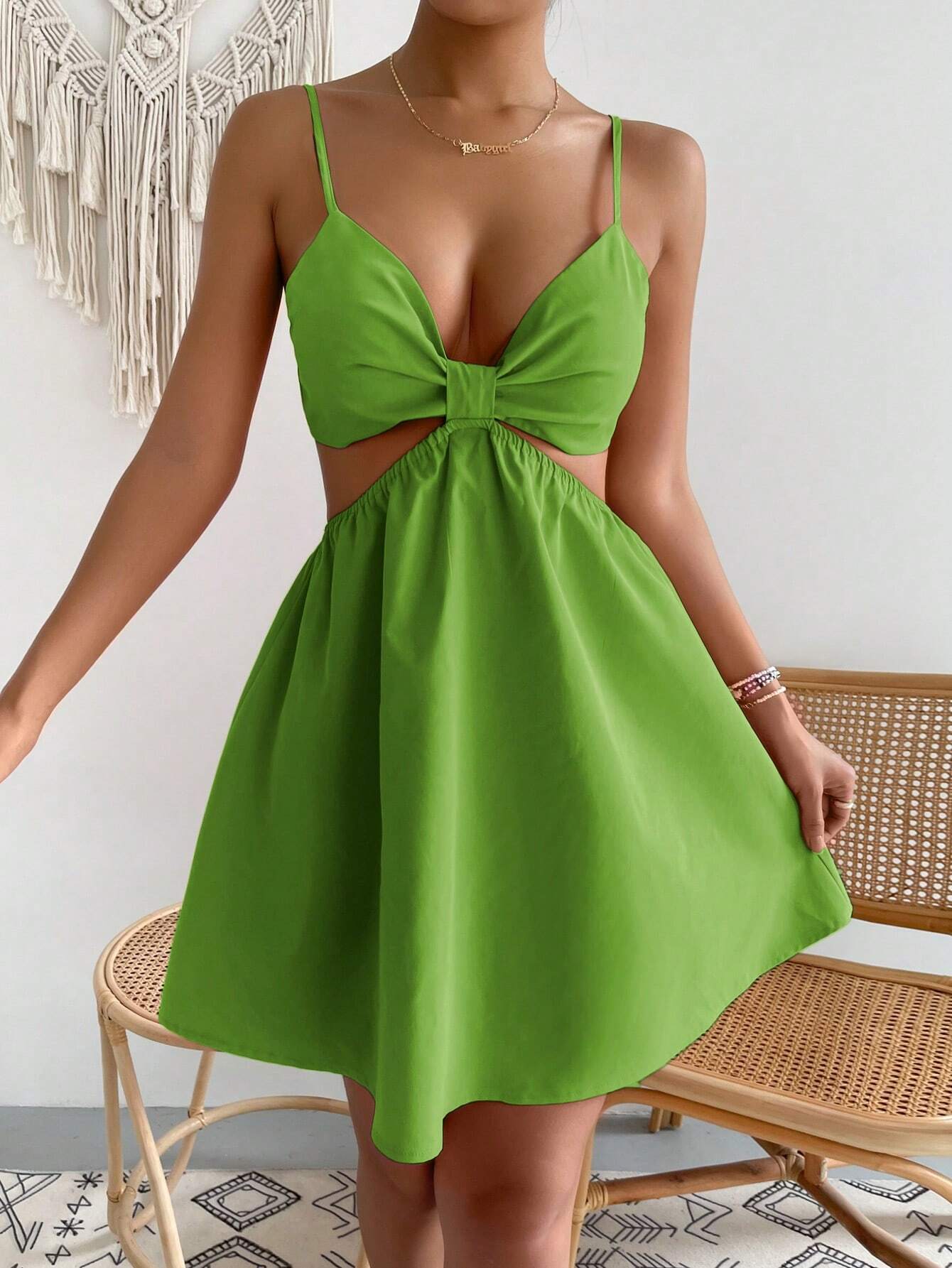 Solid Colored Sleeveless Cami Dress-Cozy Knit Sets