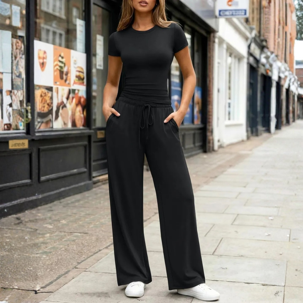 Womens Travel Sweat Set Two Piece Matching Lounge Outfit