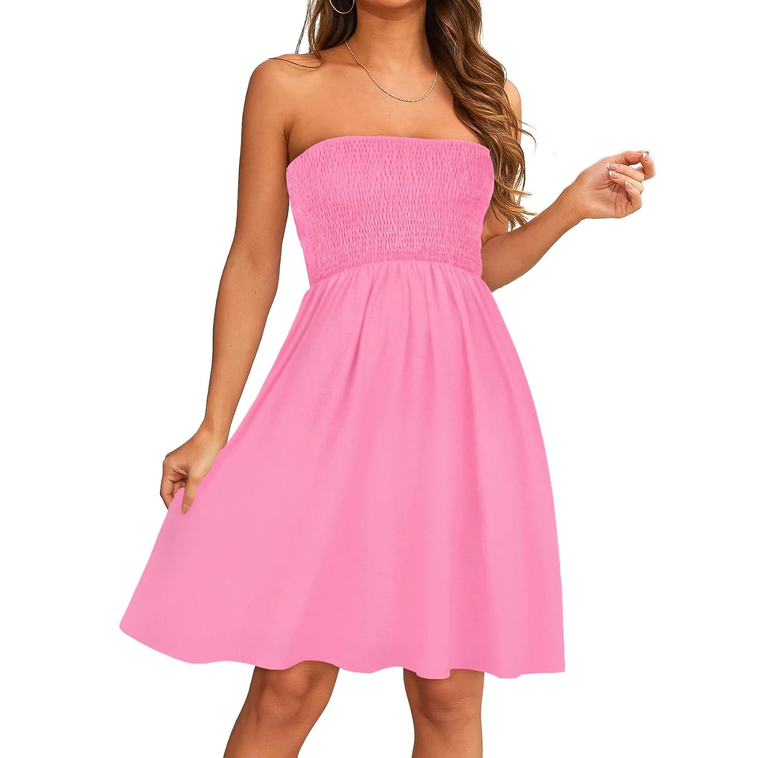 Casual Strapless Summer Sundress For Women