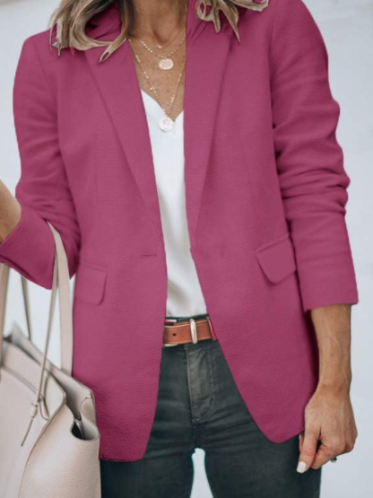 Front Long Sleeve Jacket-Cozy Knit Sets