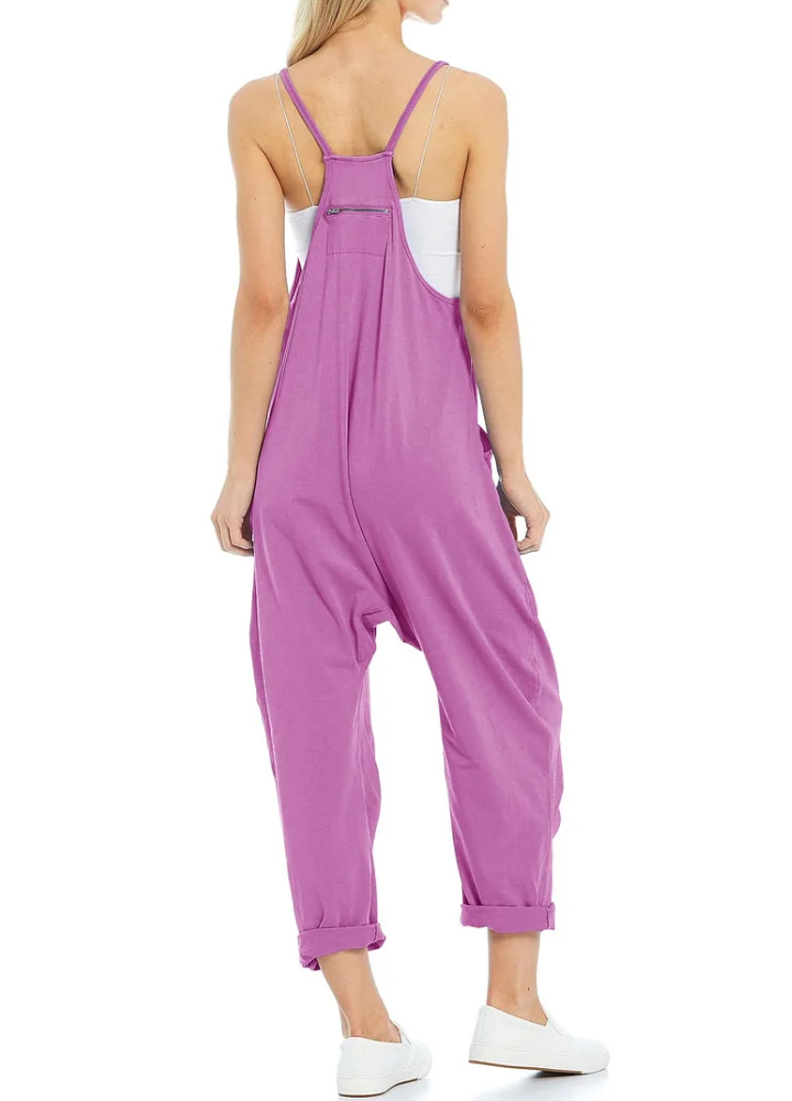 Womens Casual Wide-Leg Jumpsuit-Cozy Knit Sets