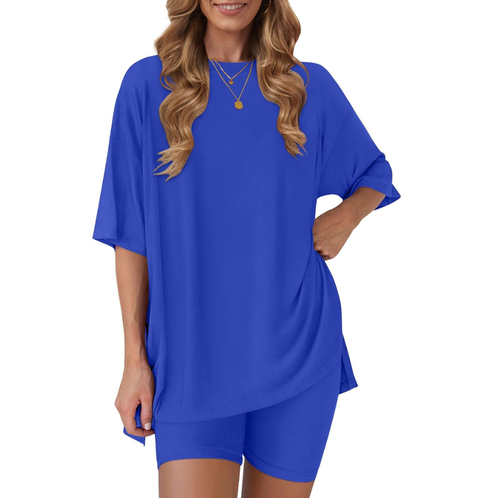 Two Piece Oversized Casual Lounge Set For Summer