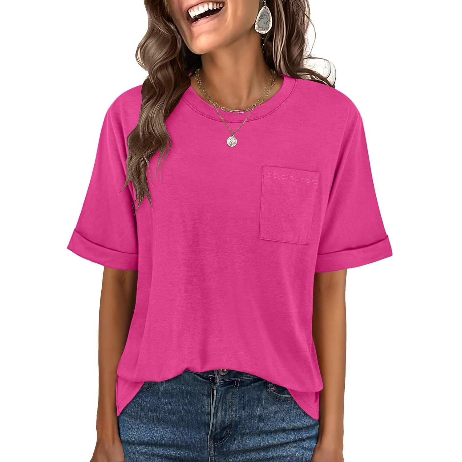 Casual Oversized Loose Summer Short Sleeve Shirt For Women