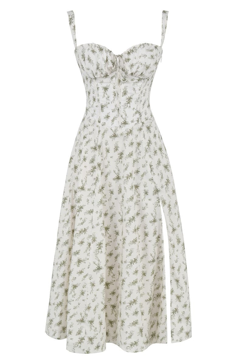 Floral Bustier Midriff Design Shaper Dress-Cozy Knit Sets