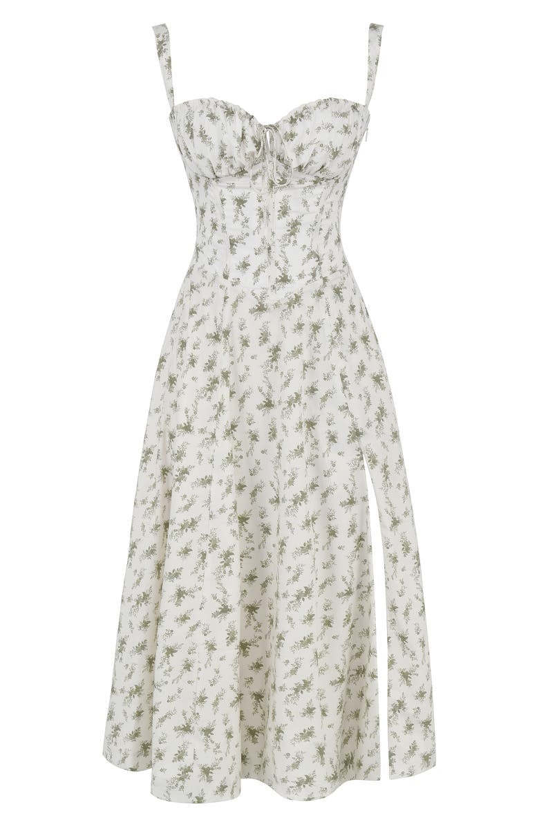 Floral Bustier Midriff Design Shaper Dress-Cozy Knit Sets