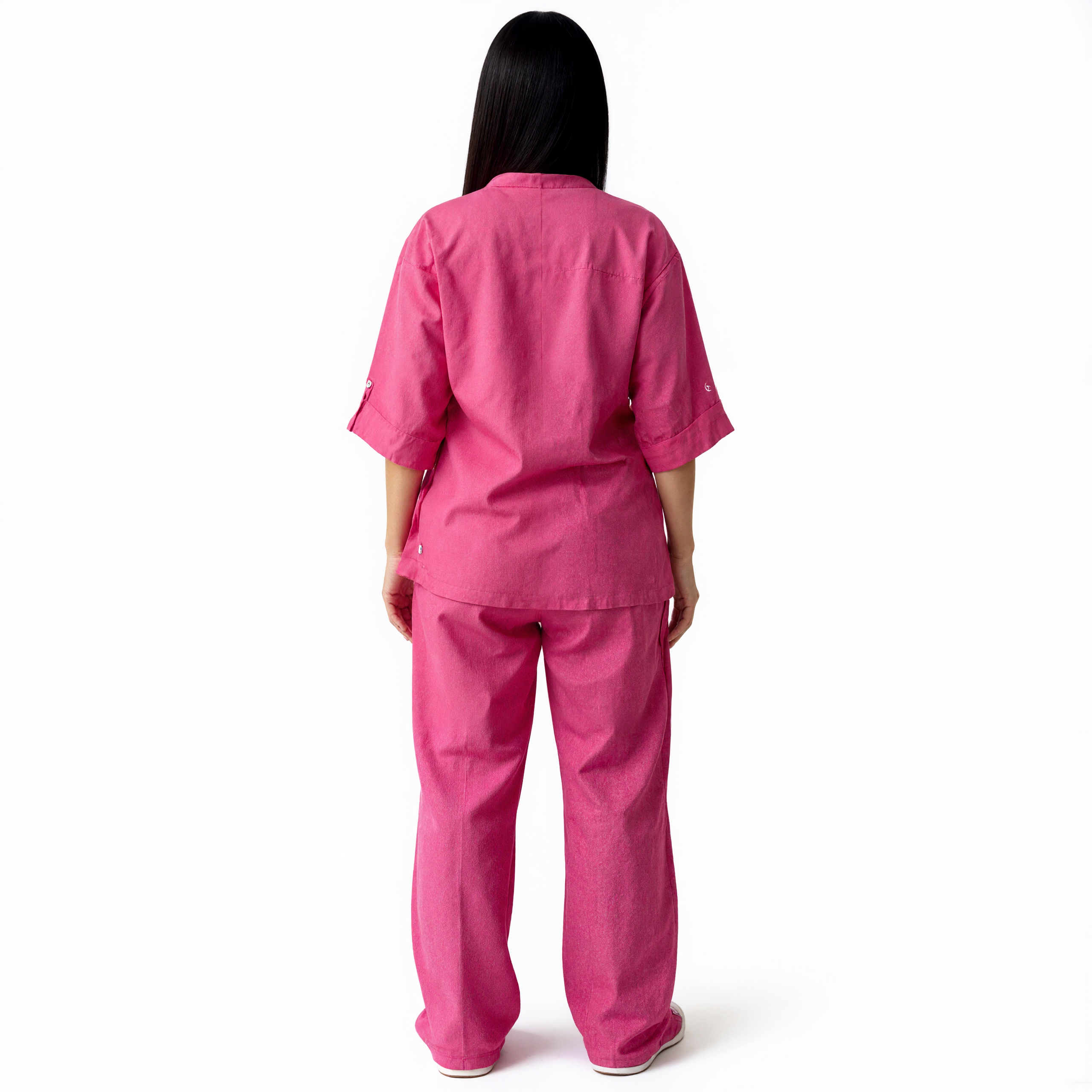 Women V Style Cotton and Linen Casual Suit