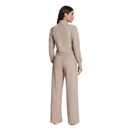 Pique Half Zip Jumpsuit