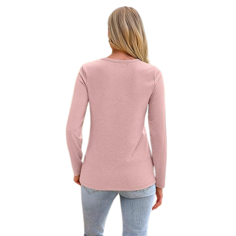 Women’s Plus Size Long Sleeve Crewneck Casual Basic Fall Spring Top