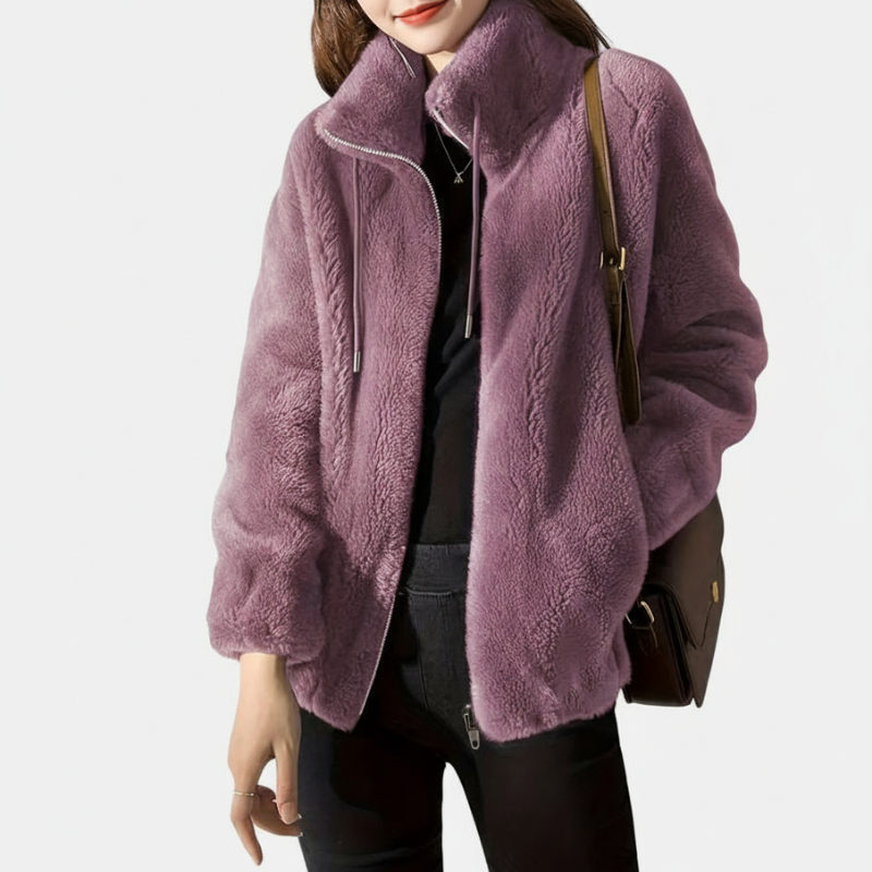 Casual And Cozy Zip Up Jacket For Women