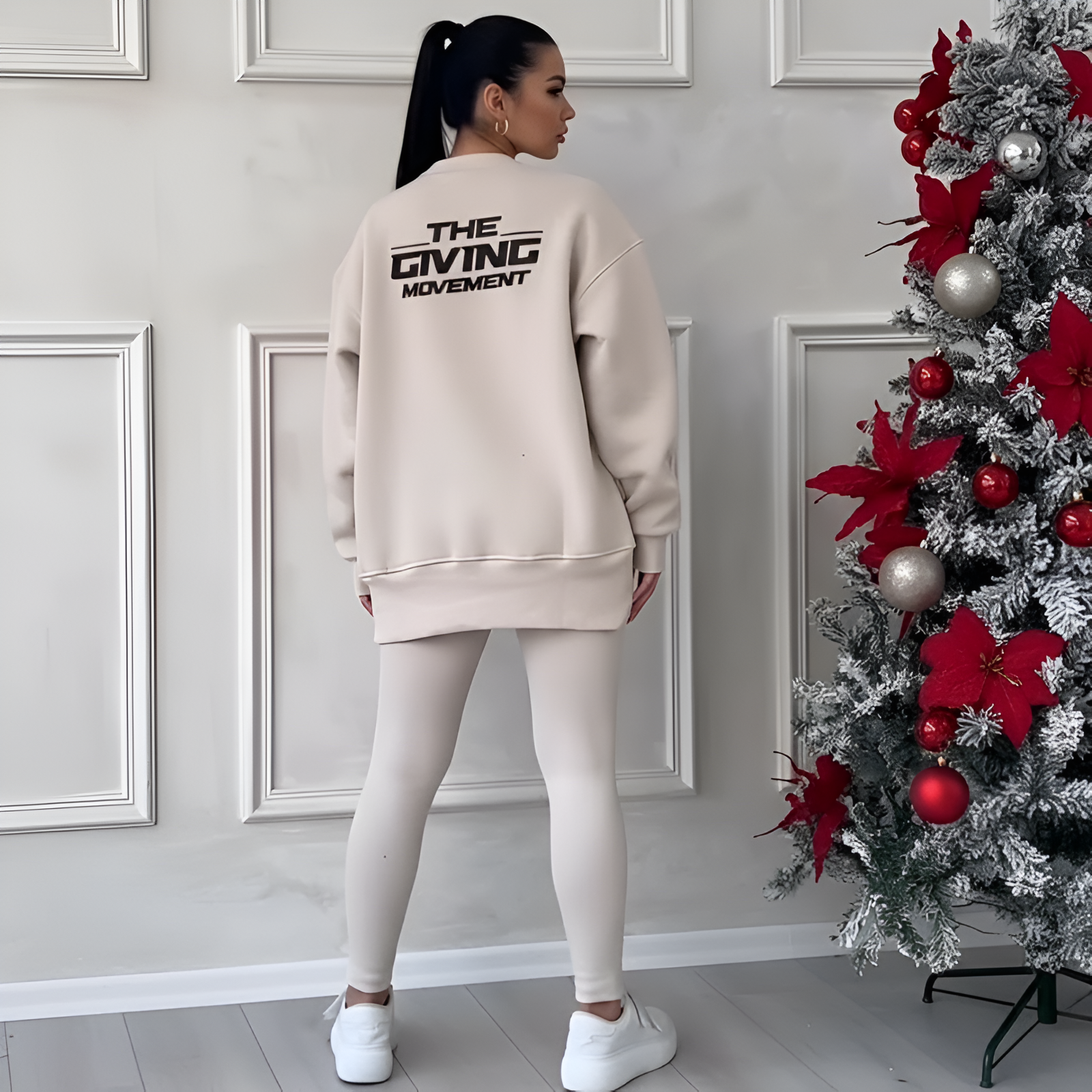 Women Printed Hoodie And Leggings Set